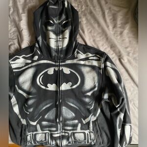 Batman zip up hoodie mask